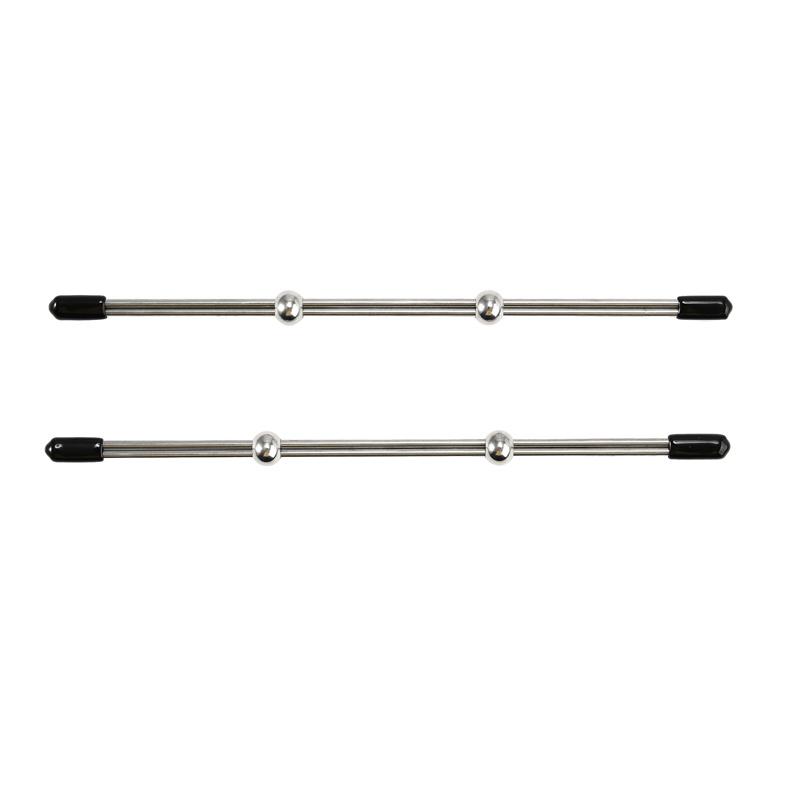 Double Bar Adjustable BDSM Play Extreme Steel Nipple Clamps with Silding Tensioner Sex Toys for Women