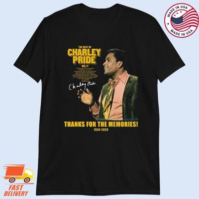VTG Charley Pride Thanks For The Memories TShirt S To 5XL NZL117 Unisex T-Shirt