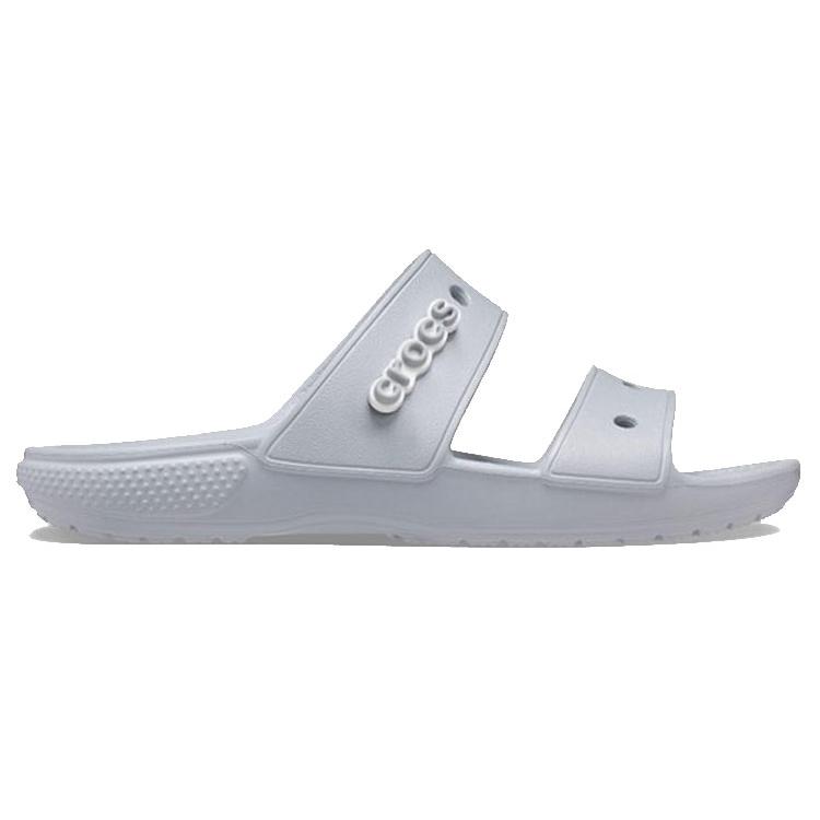Crocs Classic Double Band Slide Sandals Light Grey 206761-007