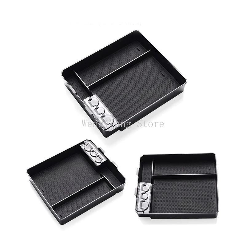 For Toyota Land Cruiser Prado J150 2010~2022 Car Central Armrest Storage Box Center Console Flocking Organizer Auto Accessories