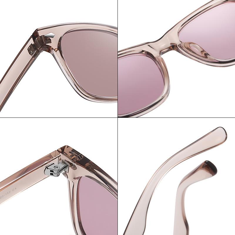 New TR Square Frame Sunglasses Fashion Sunglasses for Men and Women with Ins Polarized Glasses.