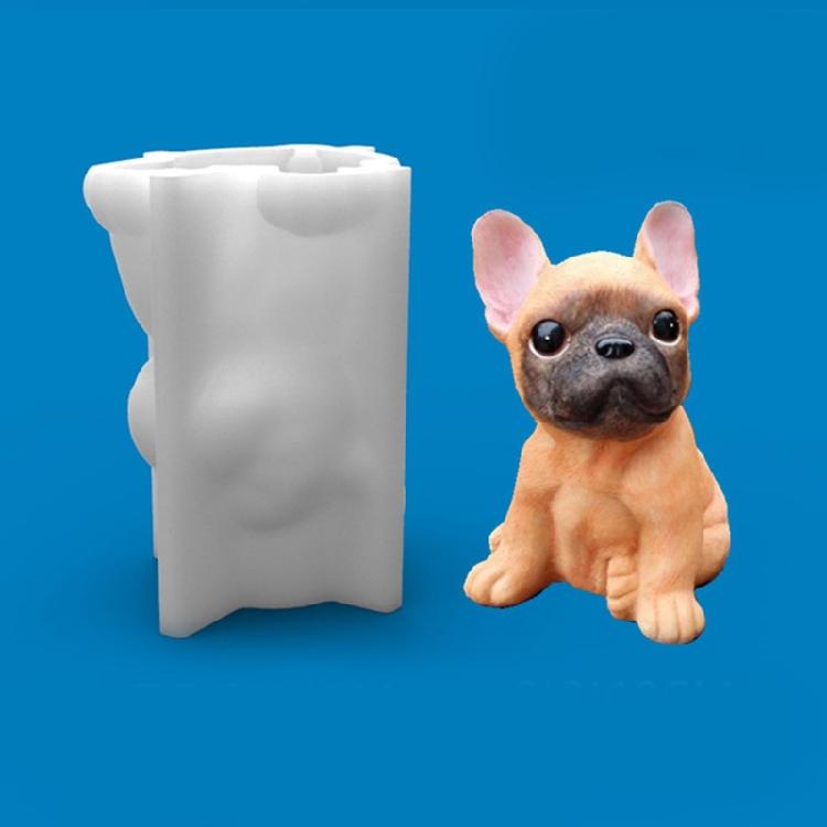 3D Dog Silicone Mold for Resin Casting Puppy Silicone Soap Mold for Home Decor