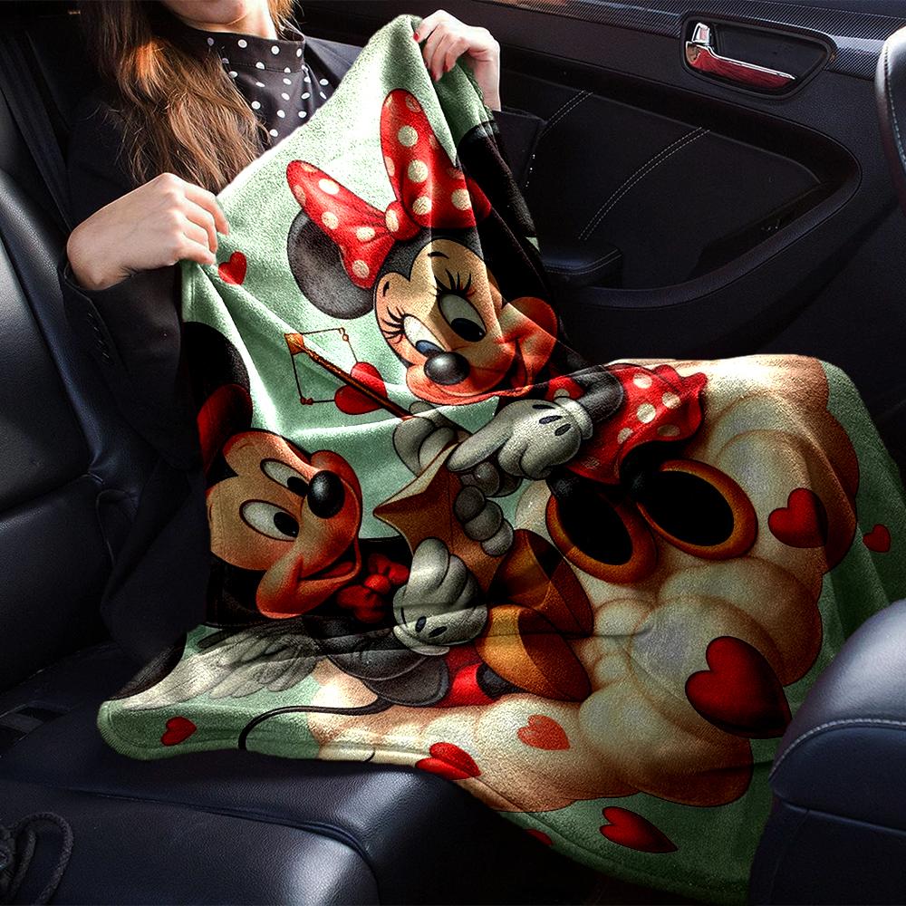 Mickey Minnie'S Valentine Blanket Soft Throw Blanket For Home Bedroom Bed Sofa Travel Office Solid Christmas Blanket