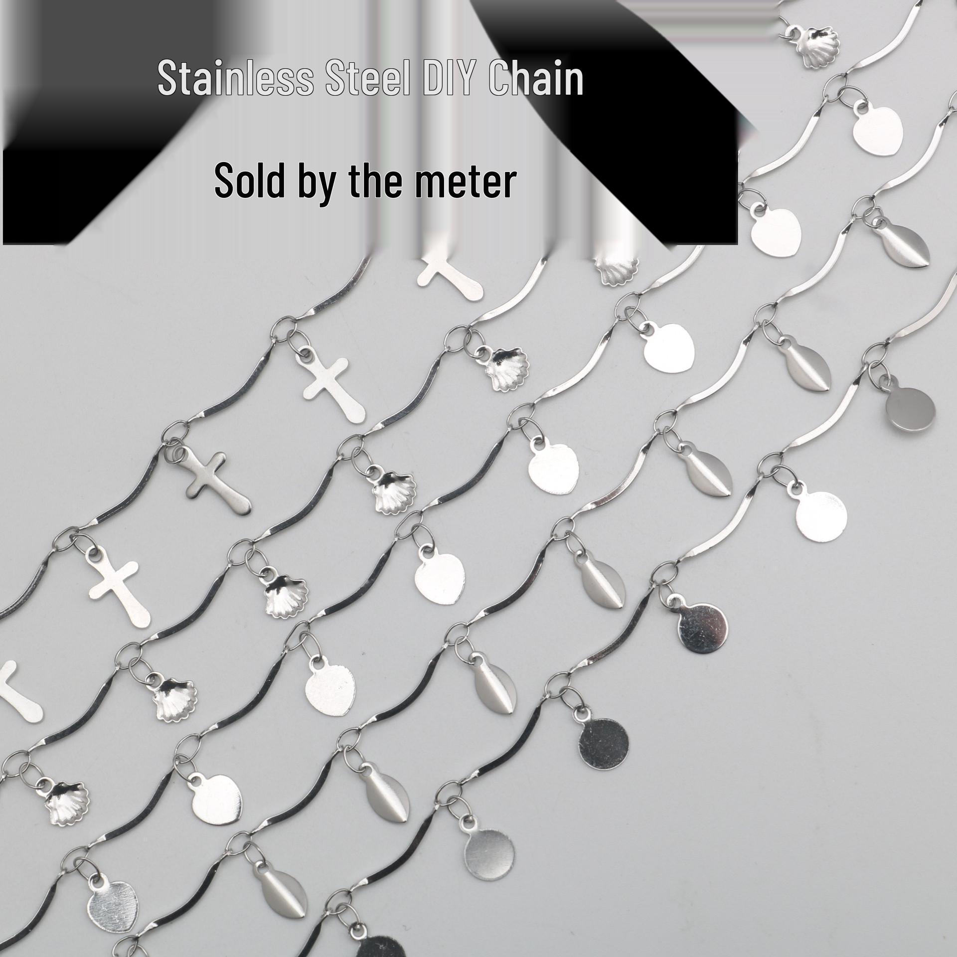 

Колье-кисточка и браслет на ногу ручной работы из нержавеющей стали с персиковым сердечком, крестиком и подвесками-ракушками Model 2#