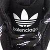 Balenciaga 712821 Sneakers Black Leather Mens