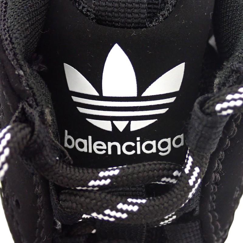 Balenciaga 712821 Sneakers Black Leather Mens