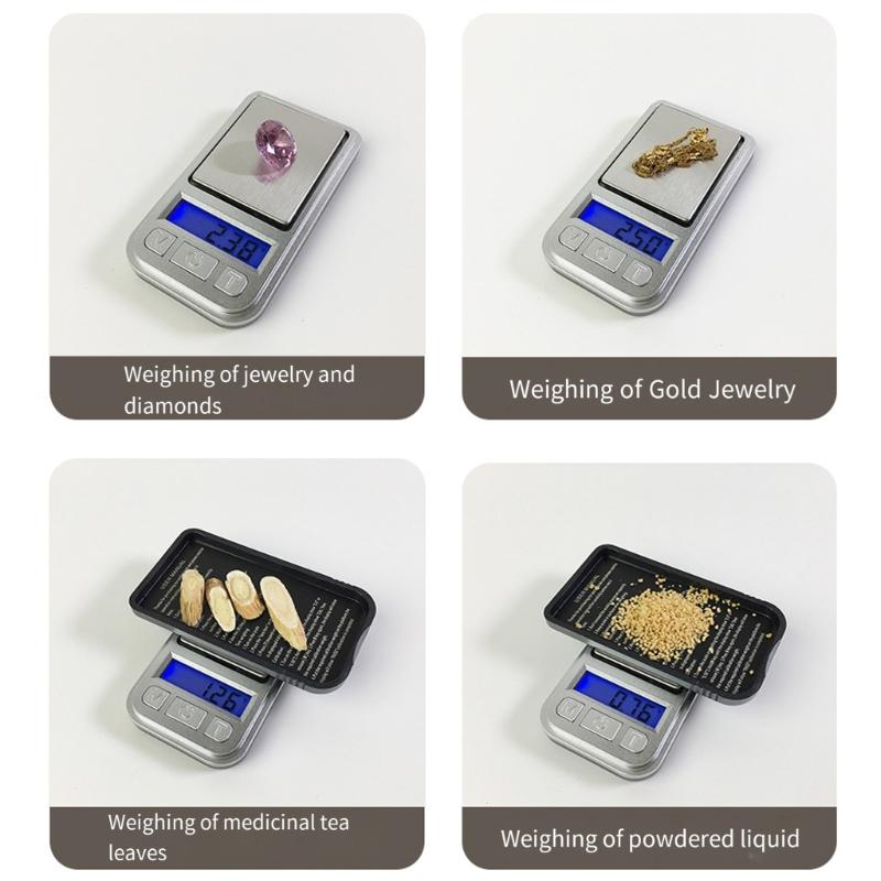 Electronic Jewelry Scale 200G Capacity 0.01G Resolution With Slide Cover Protective And LCD Display For Precise Weighing