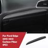 Carbon Fiber ABS Co-Pilot Dashboard Strip Cover Trim For Ford Edge 2015-2020