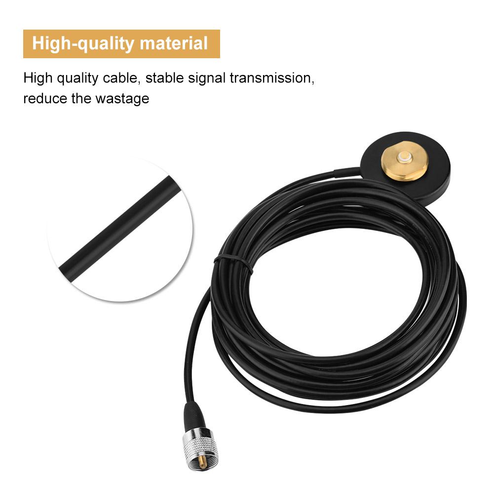 UHF  VHF NMO Mount Magnetic Base for Car Mobile Radio Antenna RG58 Cable