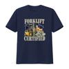 Forklift Certified T Shirt Funny Gift Bf25a Vintage Washed Versatile Casual Streetwear Soft Homme Breathable Stylish Graphic
