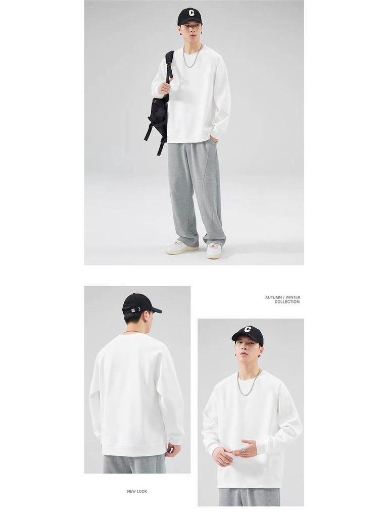 Men's Heavyweight Velvet Hoodie - Autumn/Winter 2025 Hong Kong Trend, Long Sleeve, Versatile Style.