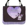 Sanrio Kuromi Shoulder Pocket W x D x with Name Space for Product 102229 Pouch, Polyester, Approx. 5.5" 0.5" 4.5" H, Inside, Children, Number