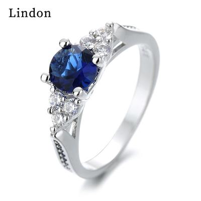 Lindon Classic Copper Alloy Zirkónový prsteň Dámske šperky Svadobný darček na párty