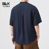 Baleno Men's S&K Series Loose Fit Retro Long Sleeve Shirt