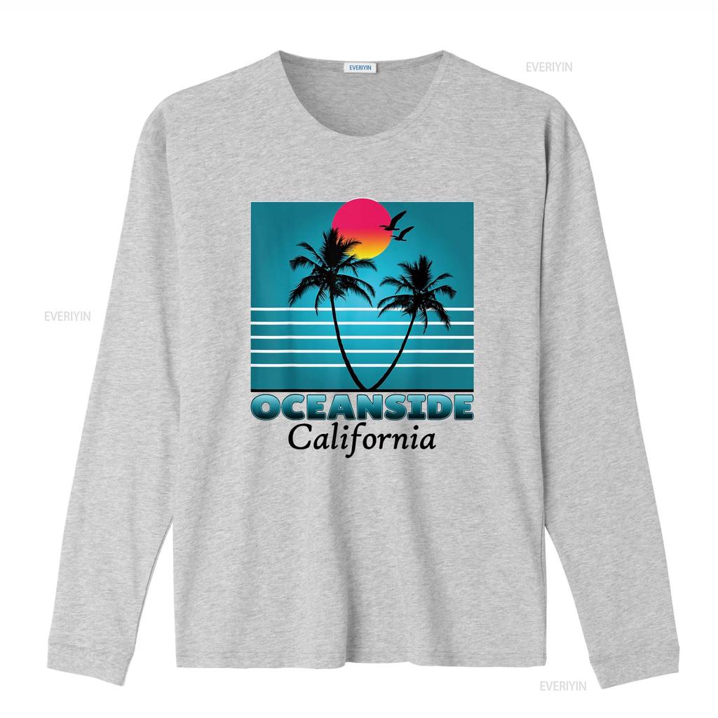 Oceanside Kalifornien CA Sommer Souvenirs T-Shirt vintage Gewaschen Stilvolle Designerbekleidung Dehnbar homme Leicht Vielseitig