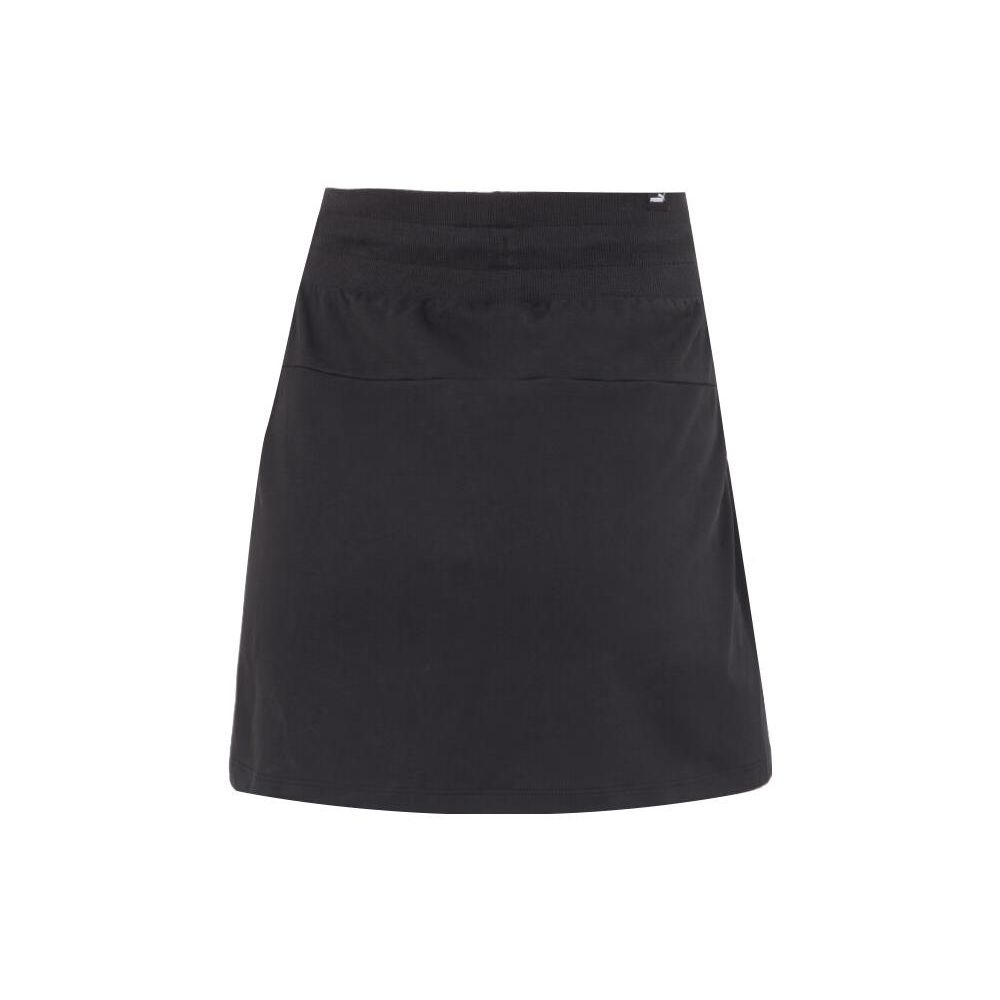 Puma Solid Color Lace-Up Breathable Running Fitness Training Casual Skirt Women Skirts Black 677126-01