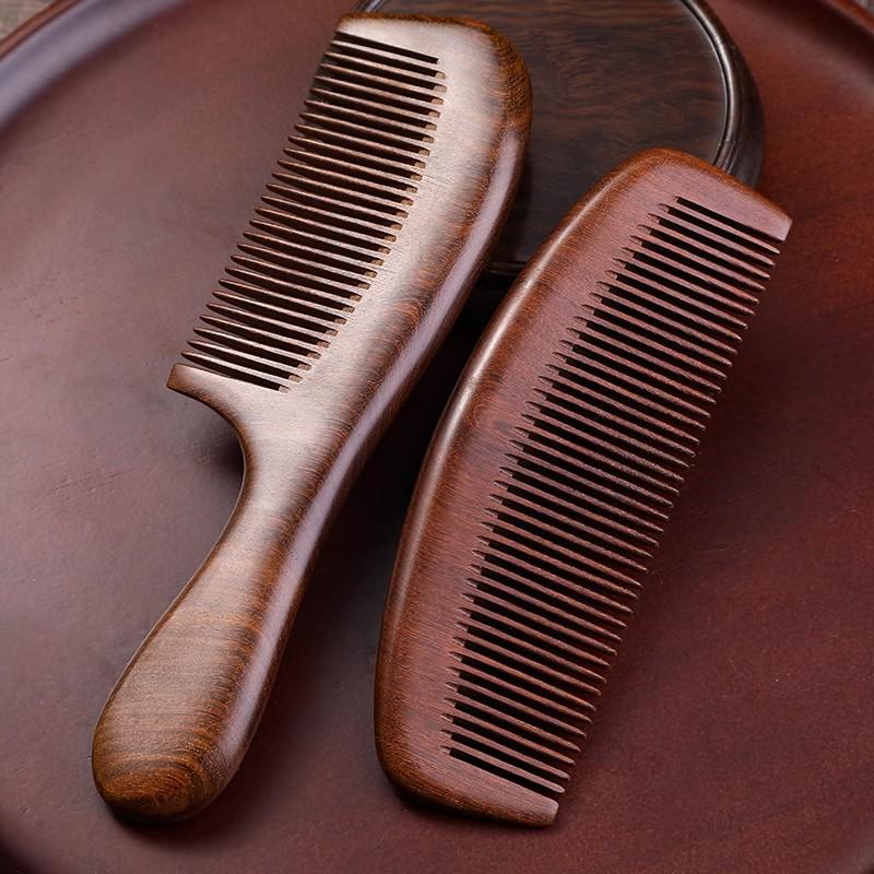 

Two-Piece Pear Wood & Sandalwood Comb Set - Durable, Anti-Static, Health Care Edition