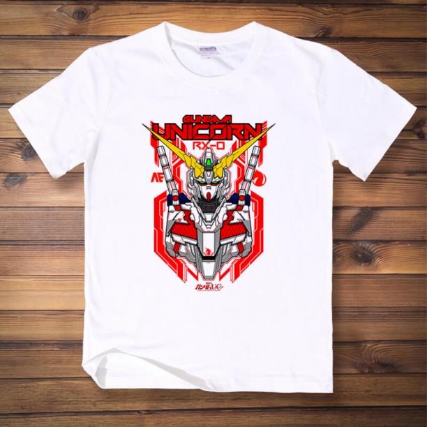 Japanese Anime Gundam Hot Topic 2026 Summer New Tshirt 100cotton Pattern Unisex Loose Short Sleeves Harajuku Comfortable Shirt