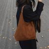 2025 Shoulder Women's Bag Large Capacity Tote Bag Fashionable Versatile Cocoa Niche Built-in Small Bag