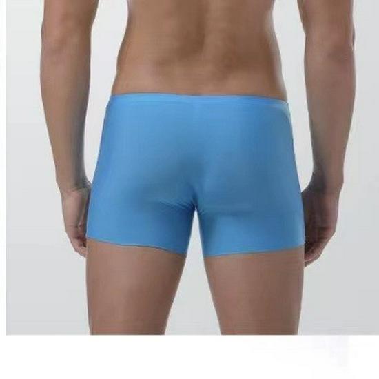 3D Convex Mold Ice Silk Men's Quick-Dry Seamless Antibacterial Boxer Briefs for Teens
