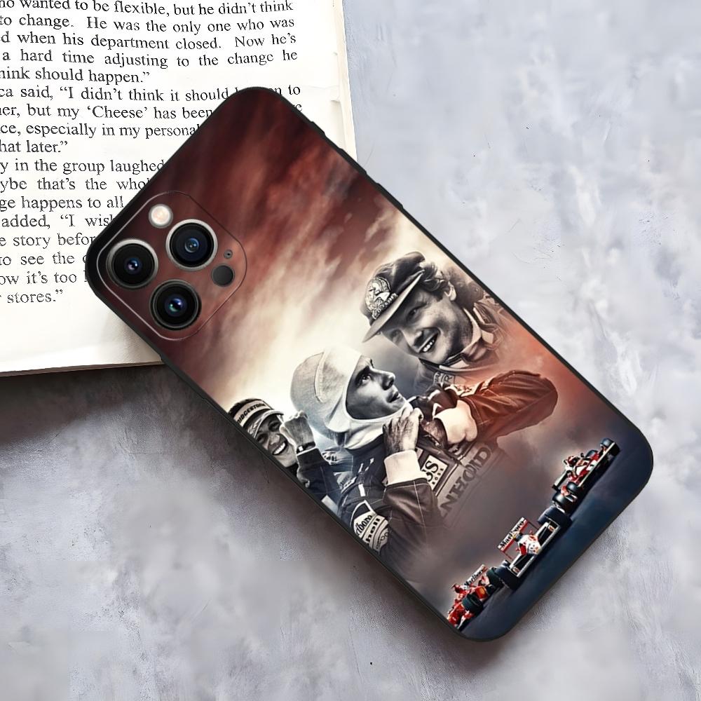 Ayrton Senna F1 Phone Case for iphone 15 14 Pro 13 Mini 11 12 Max Xr X Xs 8 Plus Shockproof Back Cover