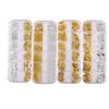 Japanese Bow Strip Box, Gold And Silver Nail Art Rivets, Half A Piece, Round Beads, Small Rice Grains, Butterfly Metal Nail Patch.