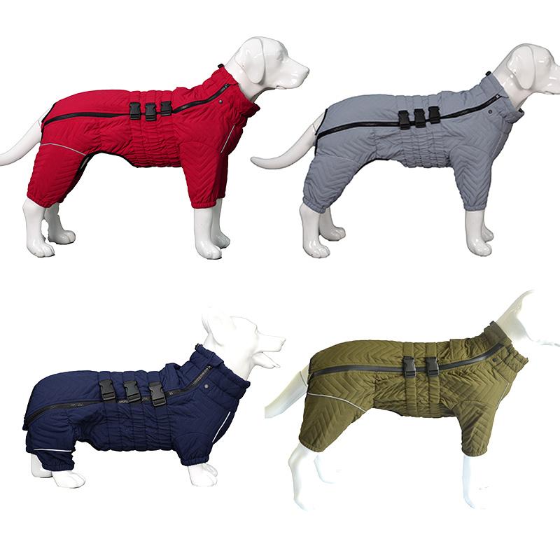 Dog Waterproof Cotton-padded Coat Pet Warm Jacket Windproof Thicken 4 Legs Dog Puppy Winter Greyhound Corgi Chihuahua