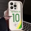 Funda de Teléfono Número 7 10 de Fútbol para iPhone 16e 16 15 14 13 12 11 Pro Max Mini XR XS X 7 8 6 6s Plus Cubierta Trasera Suave de TPU