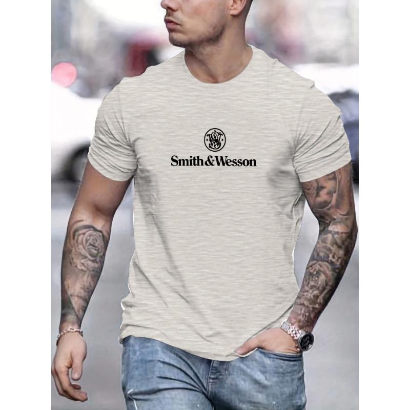 Men s loose casual fashionable letter printed short sleeved shirt 2XS