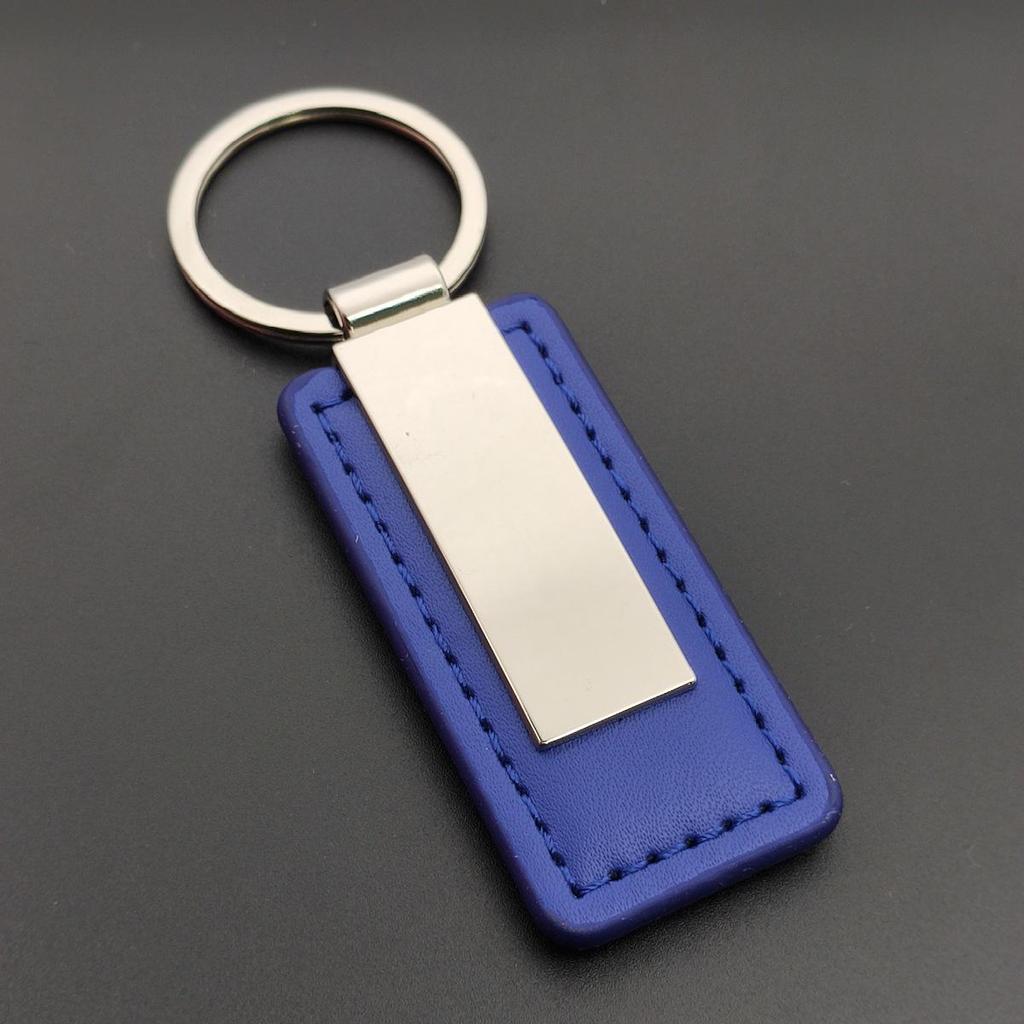 Metal Tokalı Erkek Dikdörtgen Deri Anahtarlık - Araba Hediyesi Anahtarlık