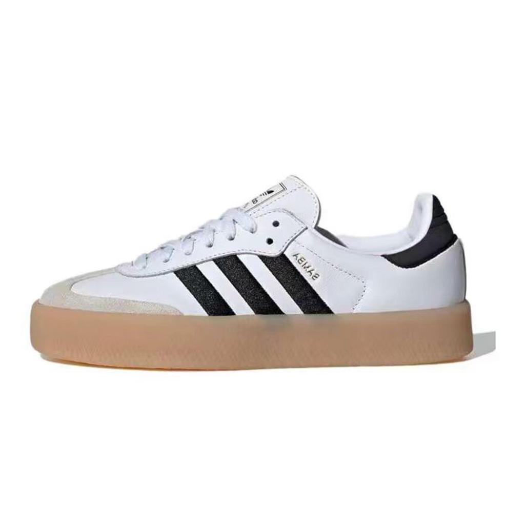 Adidas Originals SAMBAE Silver Girlish Abrasion Resistant Low top Skateboard Shoes Women's IG5744(Team348-)