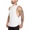 Muscleguys Blank Running Vests Mens Gym Clothing Bodybuilding Stringer Tank Tops Summer Cotton Cut Off Fitness Muscle Guys Sleeveless Shirt
