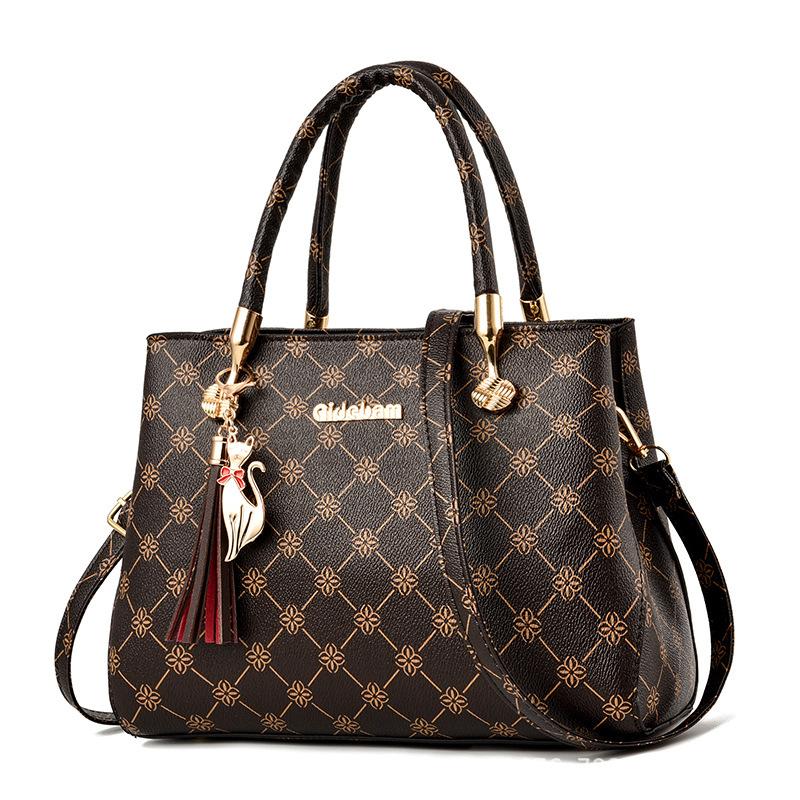 Handtasche Tragen Damen Einzelne Schulter Crossbody Tasche Schwiegermutter Atmosphäre Große Größe Kapazität Neues Design Damen Tasche