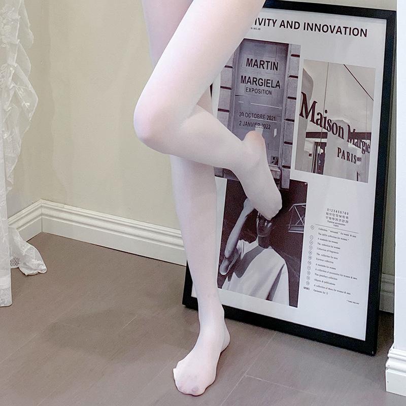 Qinghe 10D Velvet One-piece Stockings Sexy Transparent Meat Black Stockings Autumn and Winter Large Size Open Crotch Whole Body Removal Straps