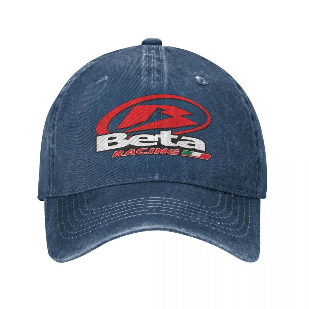 Vintage Beta Racing Basebollkeps Unisex Distressed Denim Snapback Hatt Moto Motocross Utomhus Alla Årstider Resa Gåva Hattar Keps