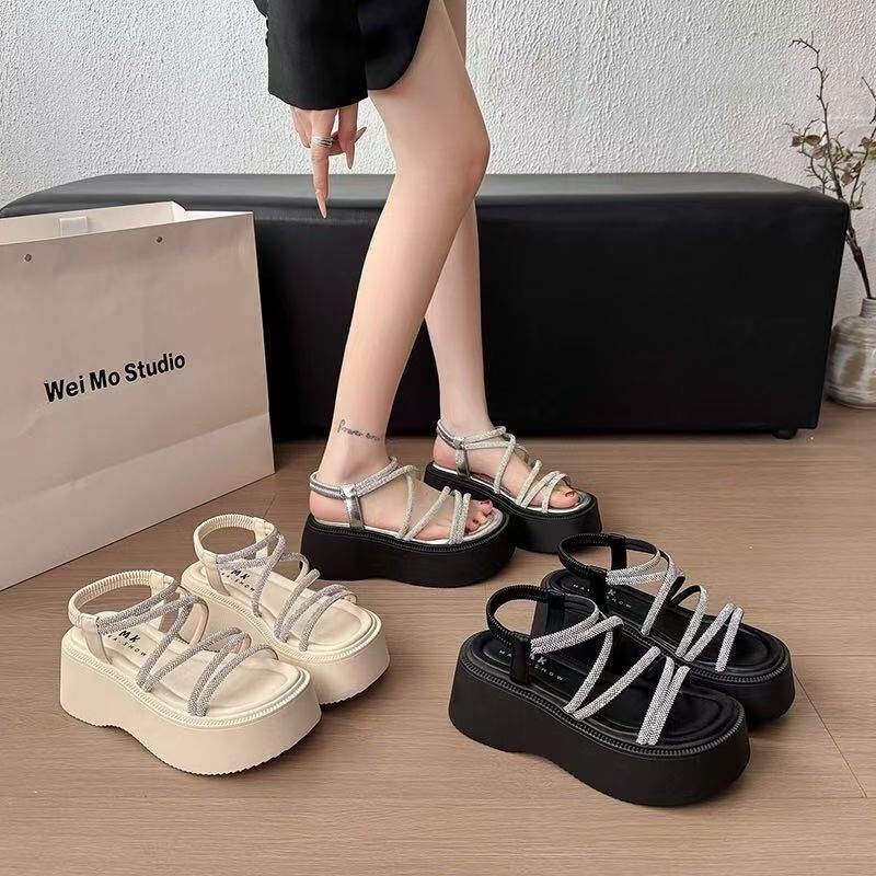 Super hot fashion summer with skirt beautiful platform Roman sandals popular sandals women's 2025 new summer and autumn