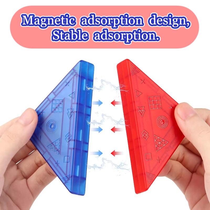 Montessori Magnetic Tangram Jigsaw Toys 3D Geometric Figure Puzzles Game Logical Thinking Training Educational Toys For Children