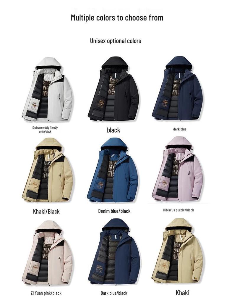 Camel HJCAMEL Windproof Waterproof Couples Cotton Windbreaker Jacket for Autumn & Winter Mountaineering