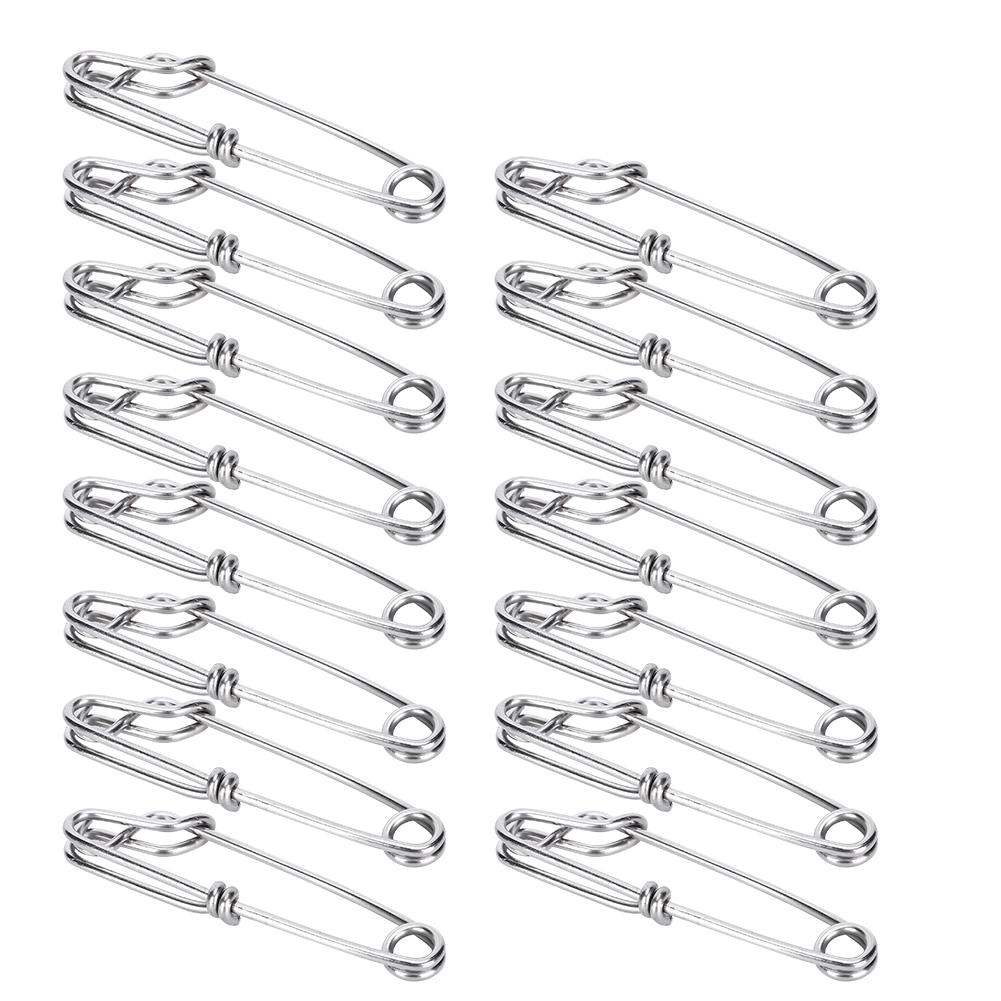 

15pcs Stainless Steel Tuna Clips Longline Branch Hangers Snap Fishing Accessory Easy On/Off