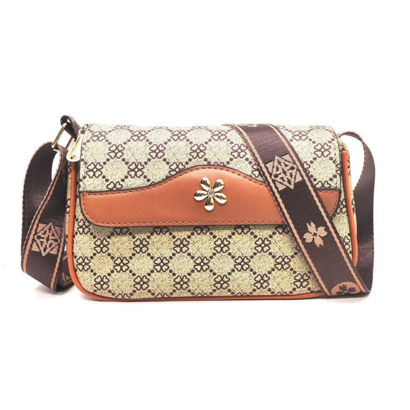 New Fashion Trend Mom Ladies Oblique Span Bag Soft Leather Cover Mobile Phone Change Bag Female