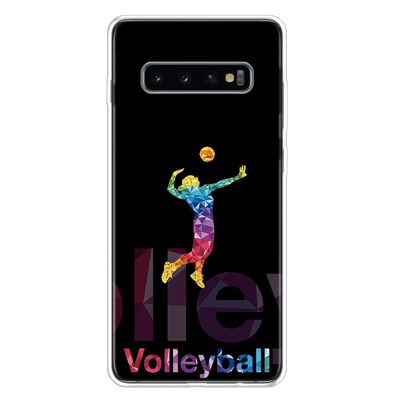 Volleyball Sports Phone Case Cover For Samsung Galaxy A12 A22 A32 A52 A72 A02S A51 A50S A31 A20S A10S Note 20 Ultra 10 Plus Gala