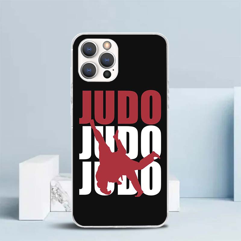 Judo jiu jitsu BJJ Brazilian Soft Cover for iPhone 16 17 Air 15 14 Pro Max 16E Phone Case 13 Mini 12 11 7 SE 8 Print Pattern Fit