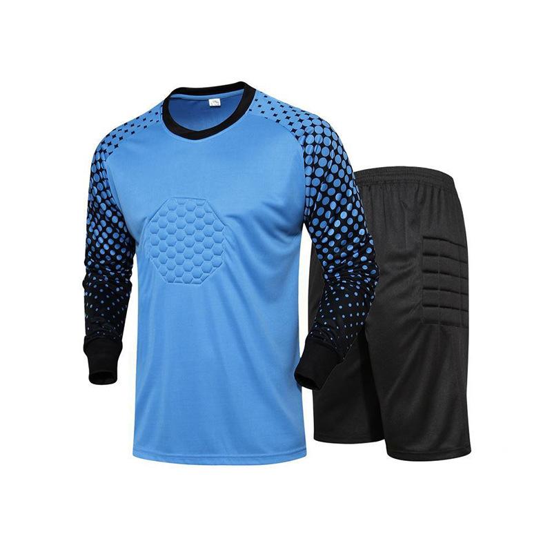 Football Jersey Goalkeeper Goalkeeper Jersey Set Adult Children Long-sleeved Gantry Game Training Jersey Wholesale Foreign Trade
