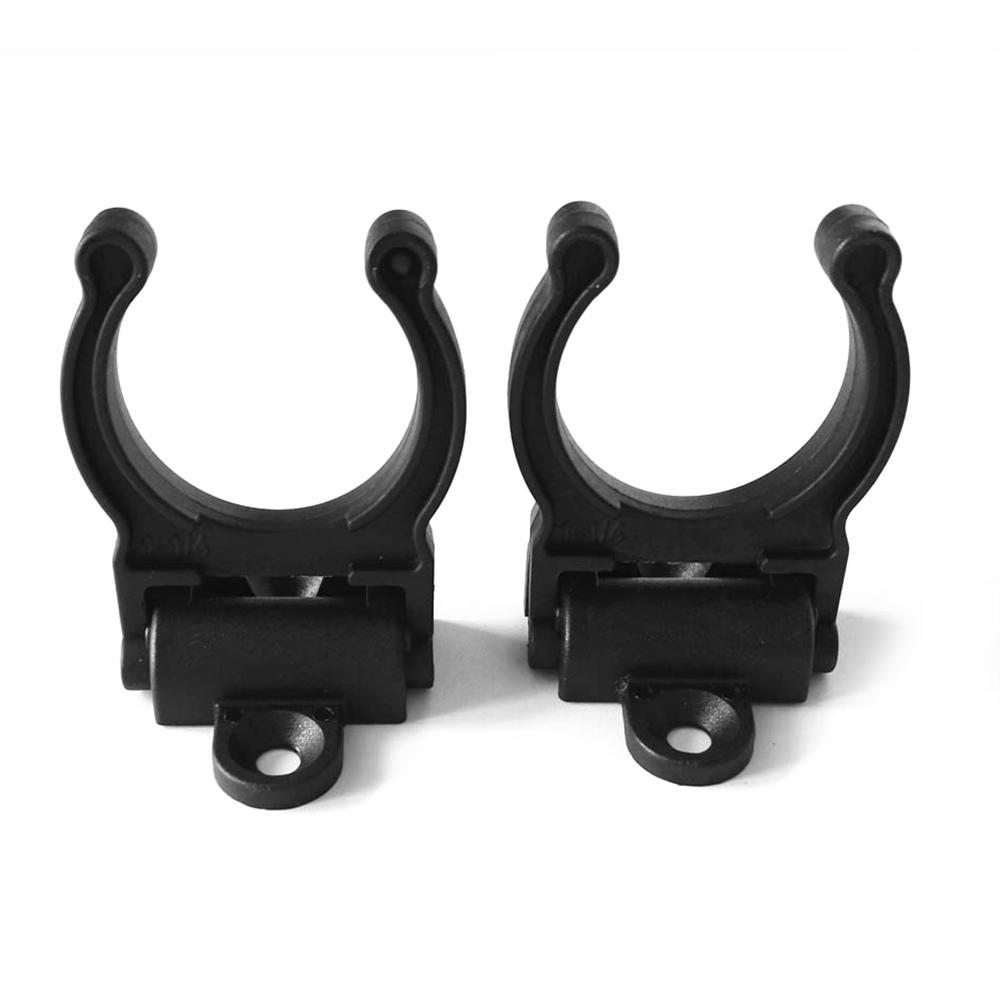 Buy 2PCS Black Kayak Canoe Paddle Holder Mount Plastic Clips Tackle