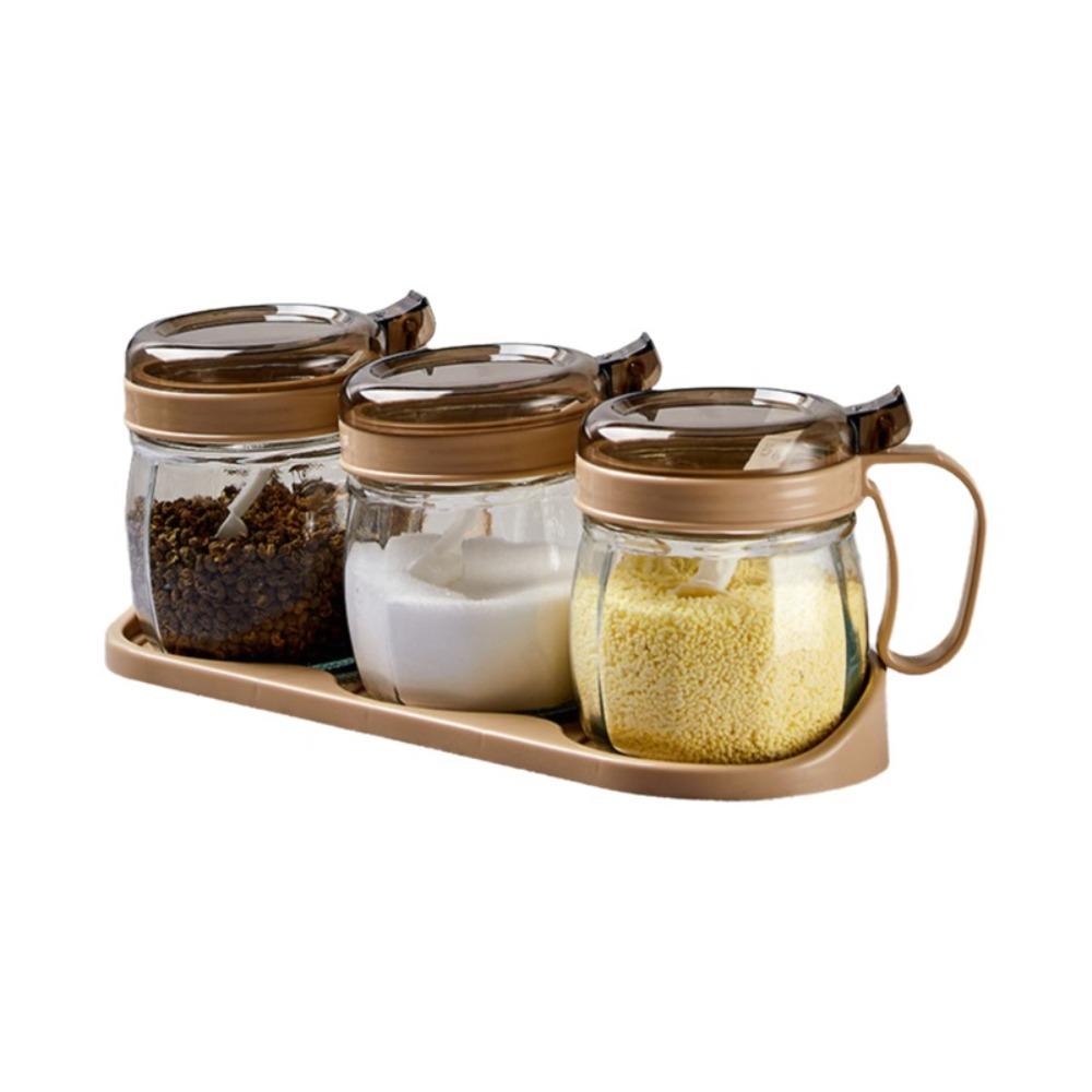 Sealing Kitchen Storage Bottle Large Capacity Condiment Jar Seasoning Container Spice Jar Kitchen хаки