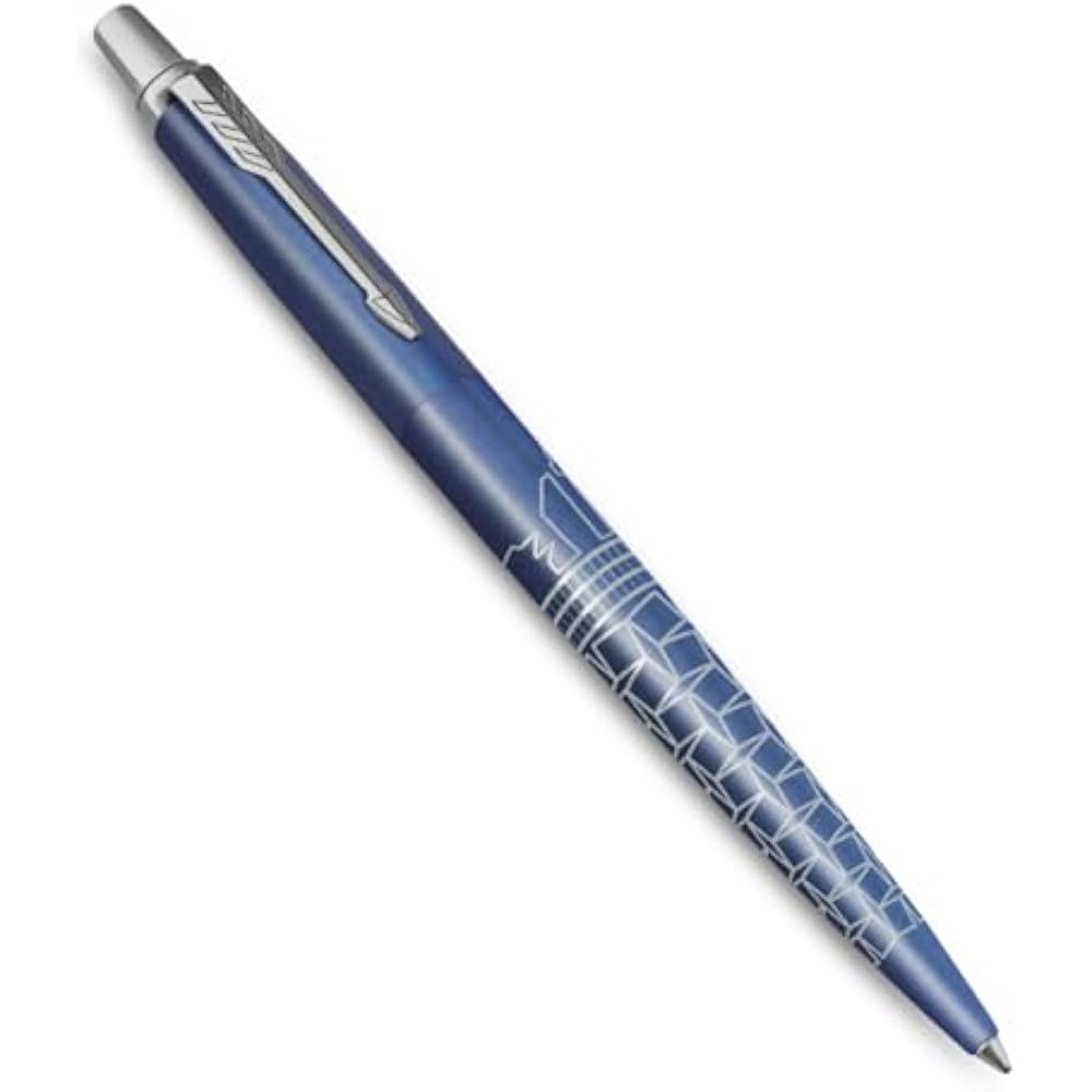 PARKER Parker Ballpoint Pen, Jotter Blue CT, Medium, Oil-based, Gift Box, Gift Present, Premium 2...
