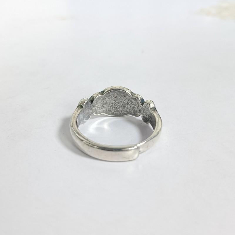 Adjustable Open Ring With Vintage Chinese Fu Character Design Boho Retro Copper Statement Jewelry Women Men