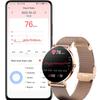 2023 Yeni Ultra İnce Akıllı Saat Kadın 1.36 "AMOLED 360*360 HD Piksel Ekran Her Zaman Zamanı Göster Çağrı Hatırlatma Smartwatch Bayanlar + Kutu