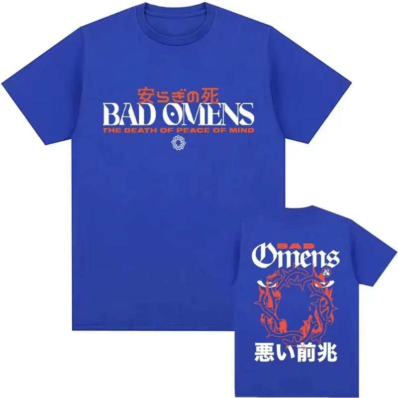 Bad Omens Graphic T-shirt Men and Women New Summer Gothic Y2K Clothing Casual Round Neck Short Sleeved Top