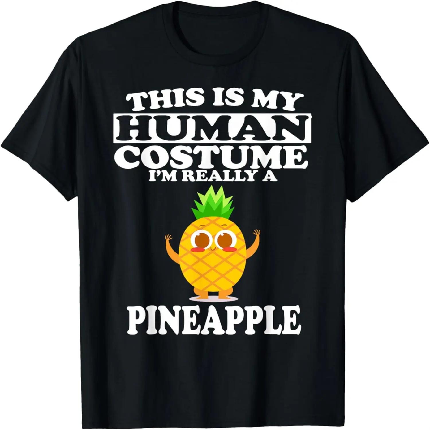 I m With the Pineapple Funny Halloween Pineapple Costume T-Shirt S